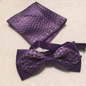 Purple bow tie